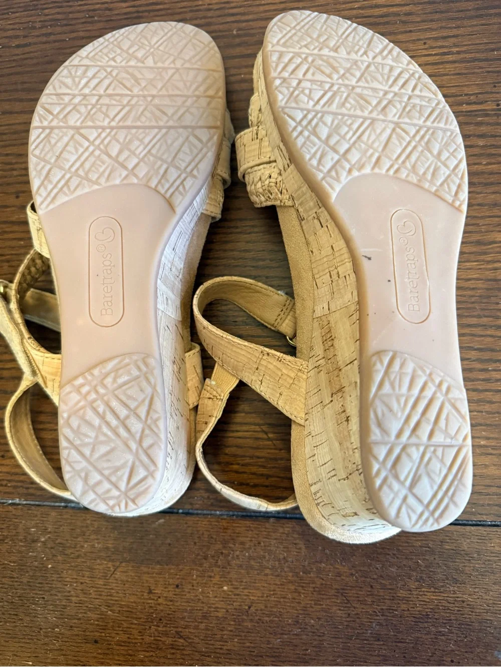 BareTraps Facie NaturalTan‎ Braided Strap Wedge Sandals 7.5